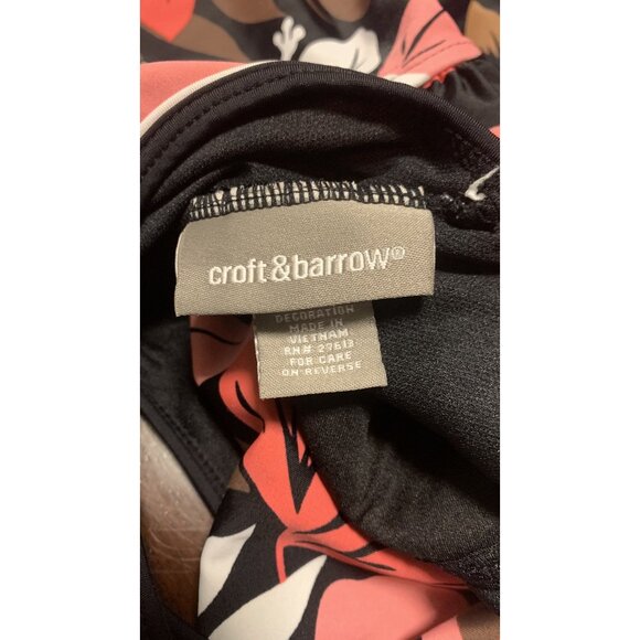 Croft & Barrow 16 Tropical Floral Vacation Tankini Top Beach - Picture 4 of 5